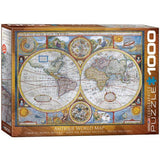 EuroGraphics Map of the World Jigsaw Puzzle (1000-Piece) - JCS Wildlife