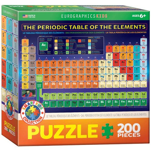 EuroGraphics The Periodic Table of Elements Jigsaw Puzzle (200-Piece) - JCS Wildlife