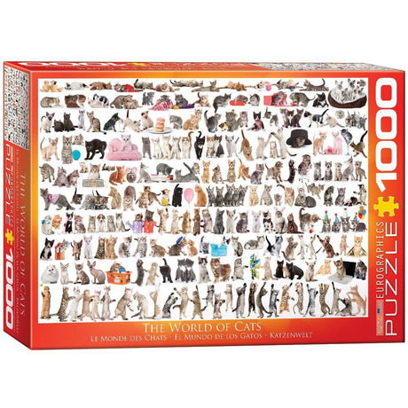 EuroGraphics The World of Cats Jigsaw Puzzle (1000-Piece) - JCS Wildlife