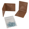 Squirrel Stopper Extra Large Post Mounting Bracket Flange with screws for birdhouses and feeders installation.