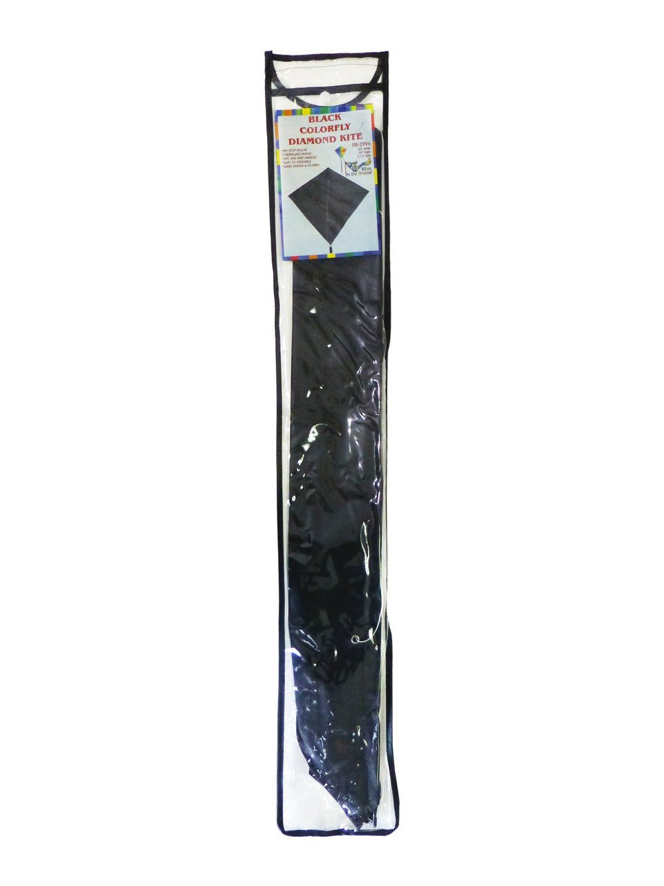 In The Breeze Black Colorfly 30" Diamond Kite - JCS Wildlife