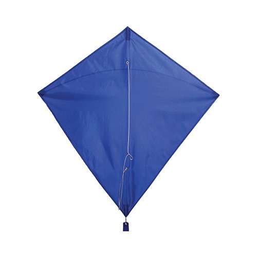 In the Breeze Blue Colorfly 30" Diamond Kite with 12' tails, easy-to-fly and weather-resistant, perfect for family fun.