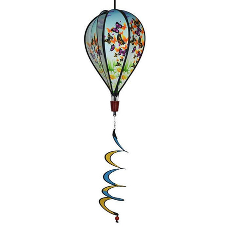 In The Breeze Butterfly Swarm Hot Air Balloon Wind Spinner - JCS Wildlife