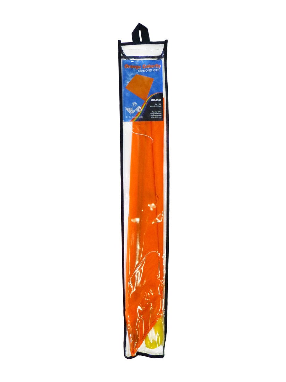 In the Breeze Orange Colorfly 30" Diamond Kite with 12' Tails in Packaging