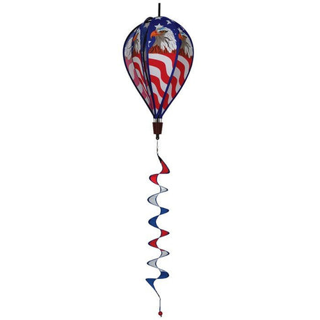In The Breeze Patriot Eagle Hot Air Balloon Wind Spinner - JCS Wildlife
