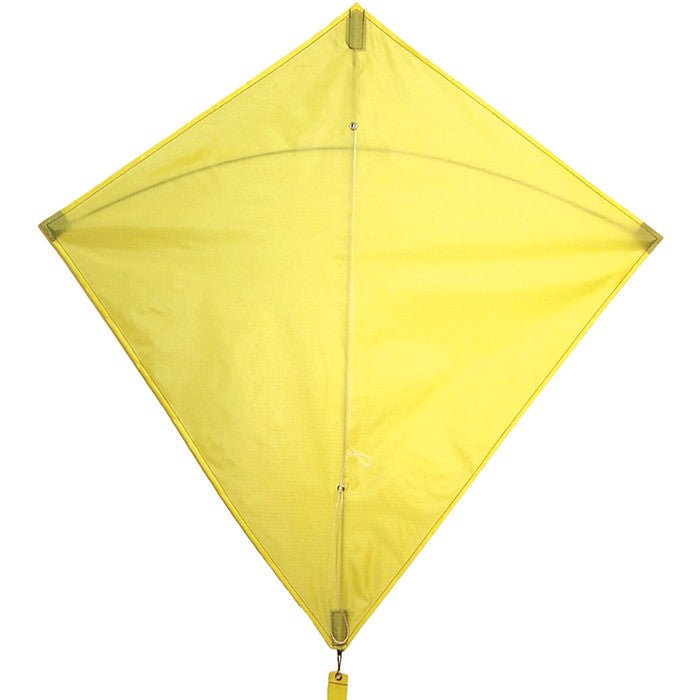 In the Breeze Yellow Colorfly 30" Diamond Kite with Weather Resistant Ripstop Fabric