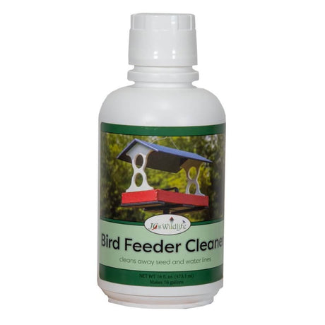 JCS Wildlife Bird Feeder Cleaner 16 oz - Effectively cleans wood, plastic, metal, and ceramic feeders.