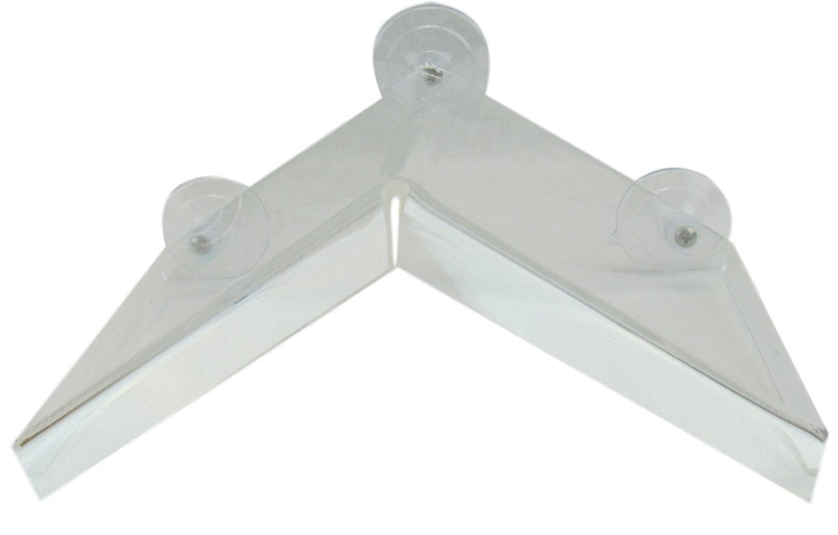 JCS Wildlife Classic Small Window Roof for bird feeders with suction cups to protect seed from rain and rot