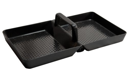 JCs Wildlife Large Replacement Bird Feeder Tray for Feeders - Black 23.5" X 11.5" X 1.5" with Handle