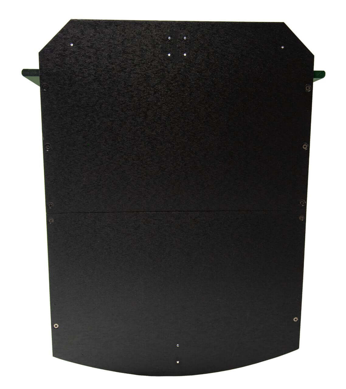 JCS Wildlife Recycled Poly Lumber 3 Chamber Bat House in black viewed from the front.