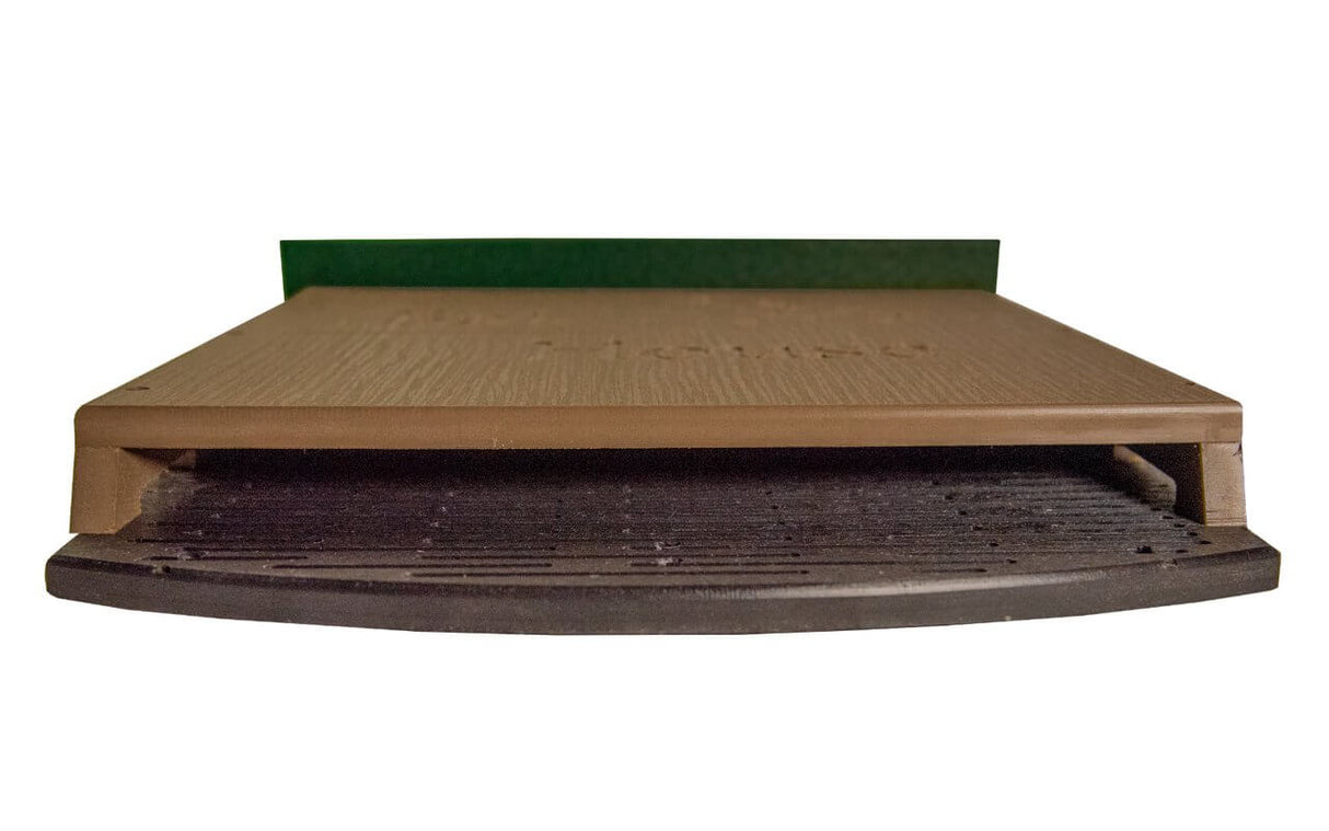JCS Wildlife Single Chamber Bat House front view, crafted from recycled poly lumber for bat conservation.