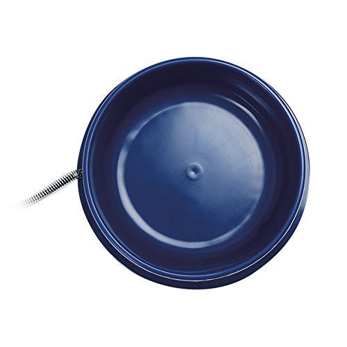 K&H Pet Products blue thermal heated pet bowl KH2010, 96 oz, 25 watt, with plug for keeping pet water from freezing in winter