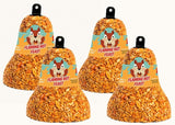 Mr. Bird Flaming Hot Feast Wild Bird Seed Bell 8 oz. (2 , 4 and 6 Packs) - JCS Wildlife