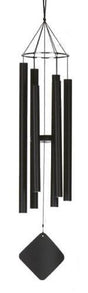 Music of the Spheres Balinese Mezzo Wind Chime with black tubes and central tube suspension system.