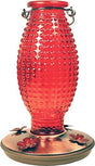 Perky-Pet 8130-2 Red Hobnail Vintage-Style Glass Hummingbird Nectar Feeder - JCS Wildlife