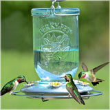 Perky-Pet Mason Jar Glass Hummingbird Feeder 32 oz w/ Metal Base, 785 - JCS Wildlife
