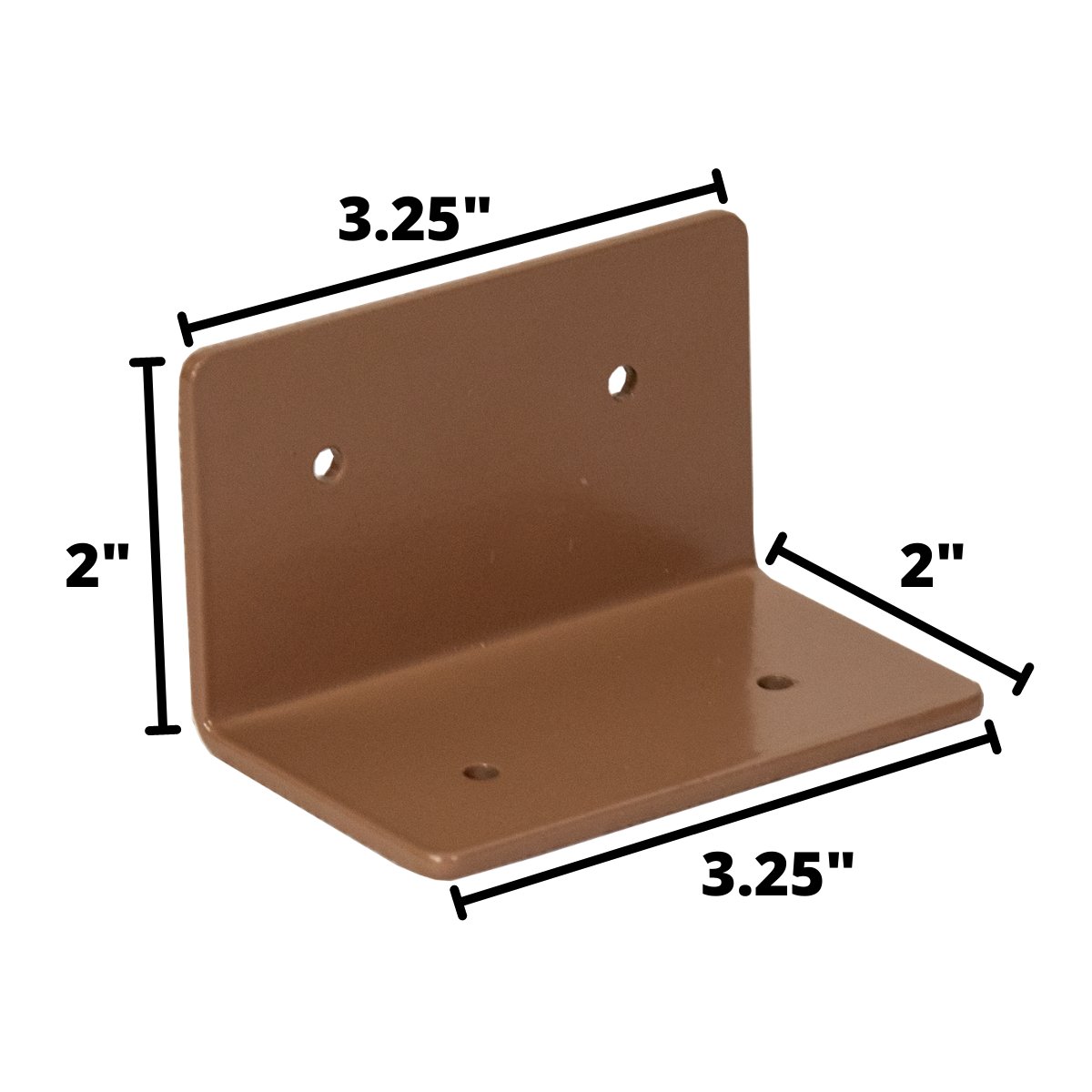 Squirrel Stopper Post Mounting Bracket Flange for 4 x 4 Post with Dimensions