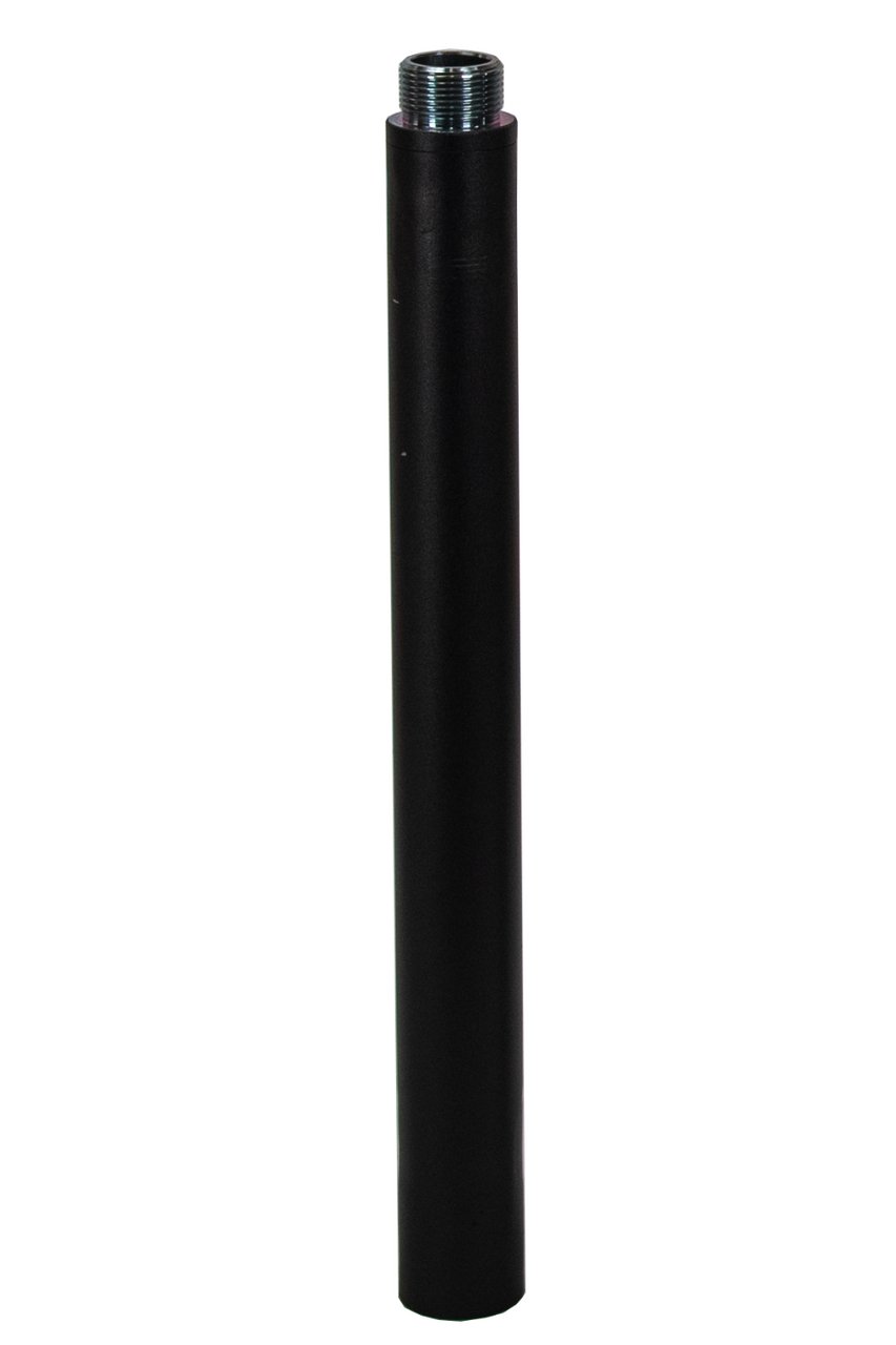 Squirrel Stopper Pole Extender for 1.25" Poles - Galvanized Extension Tube in Black Finish for Denali, Universal Pole Kit, and Sequoia