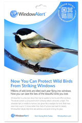 Window Alert 4 Modern Square Decals Protect Wild Birds - JCS Wildlife