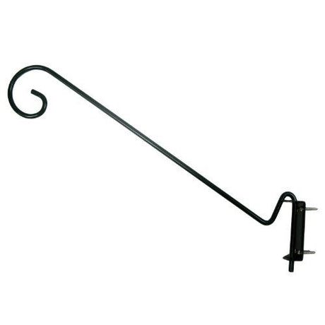 Woodlink NAMULTI 19" multi-position dark green wall bracket arm for bird feeders and planters, mountable to vertical surfaces with hardware included