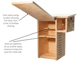 JCS  Wildlife Plywood Squirrel House Nesting Box