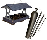 JCS Wildlife Large Fly Thru Bird Feeder- Mounting Pole Bundles Available