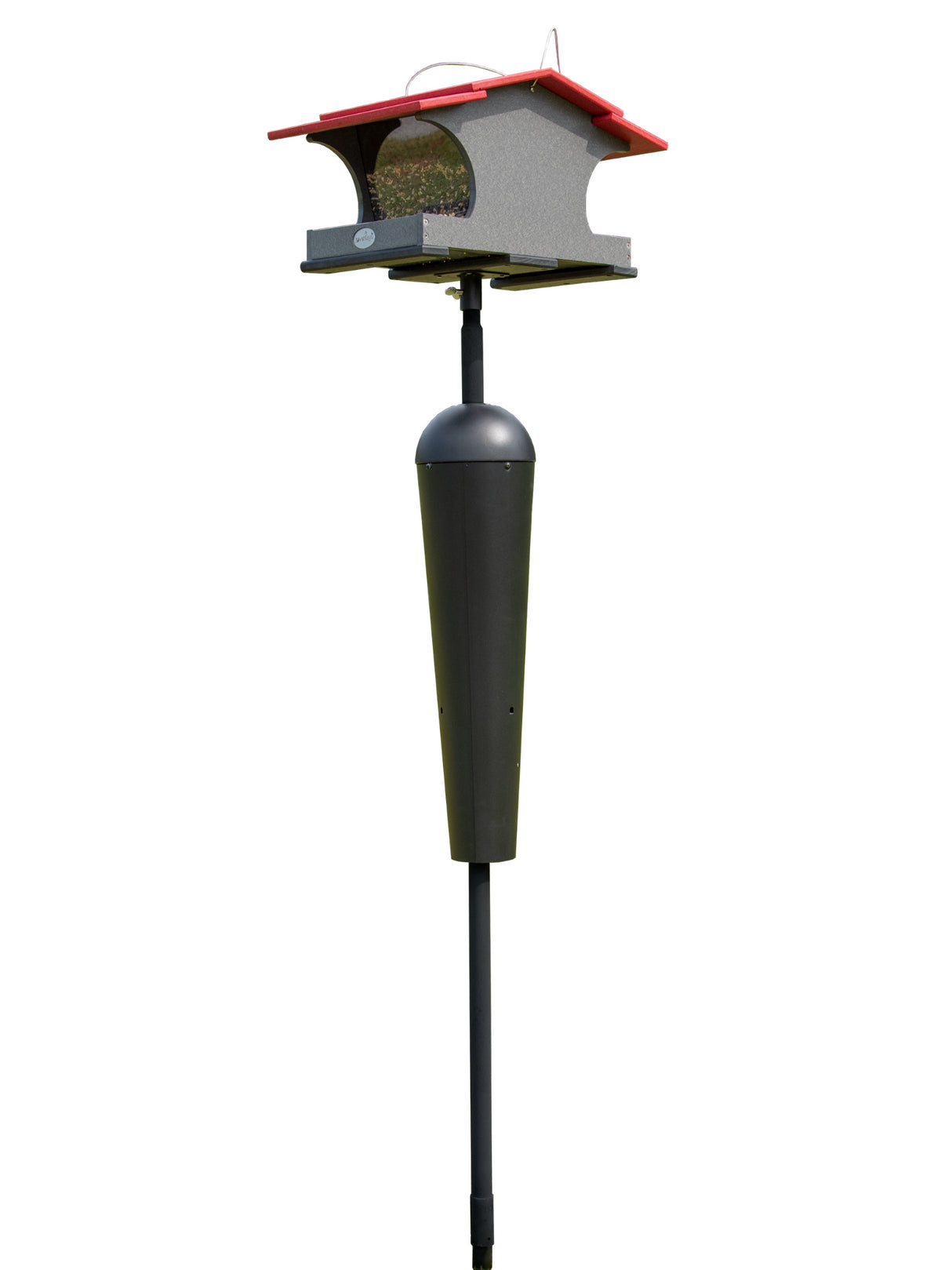 JCS Wildlife Large Poly Hopper Bird Feeder  - Mounting Pole Bundles Available!