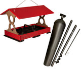 JCS Wildlife Large Fly Thru Bird Feeder- Mounting Pole Bundles Available
