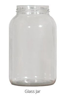 1 Gallon Glass Jar Replacement for Squirrel Under Mason Jar Feeder - JCS Wildlife