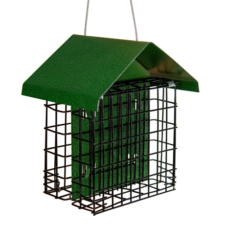 JCS Wildlife Metal House Double Suet Cage