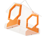 JCS Wildlife Geometric Hanging Bird Feeder Holds 3 Cups