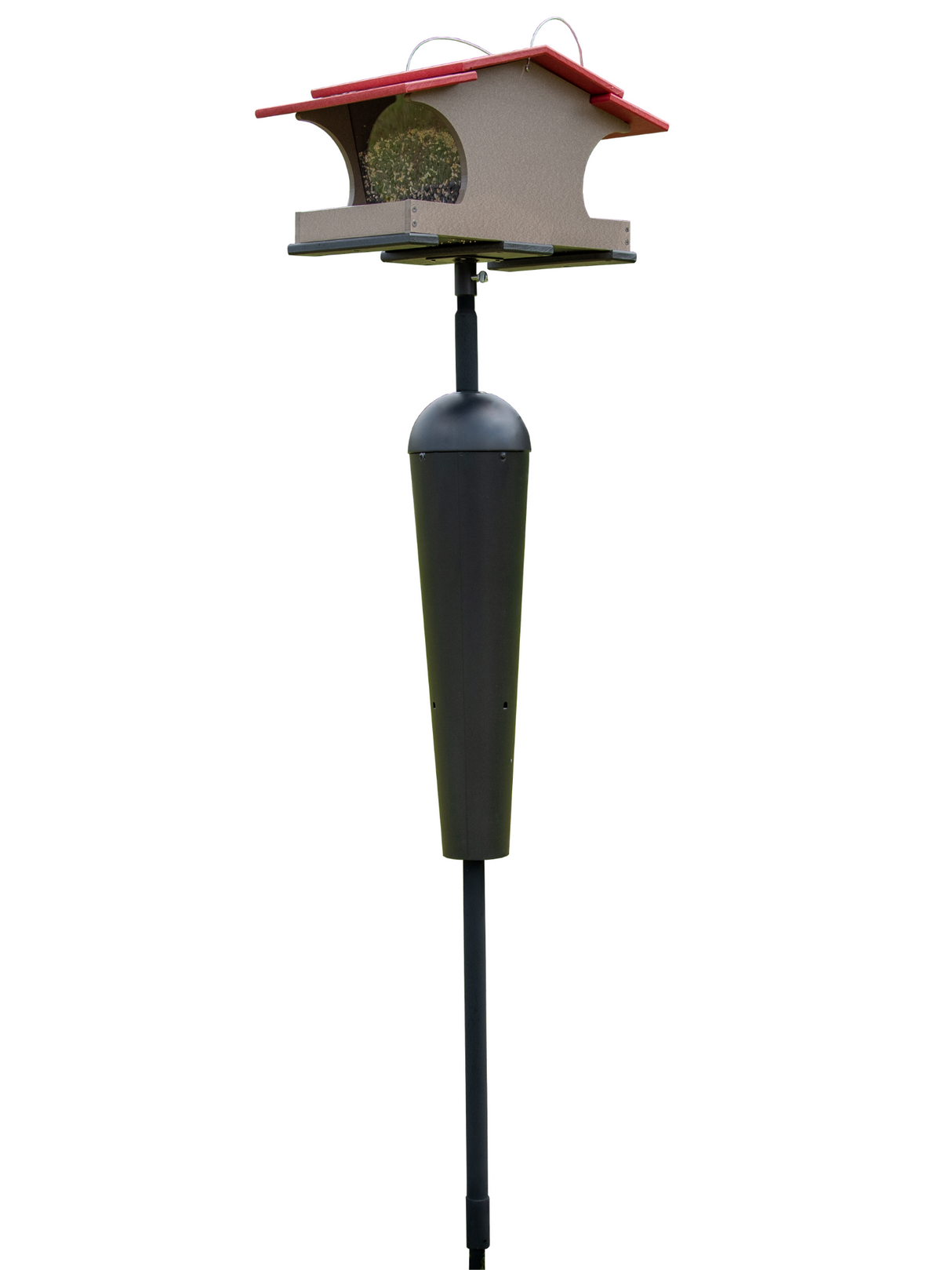 JCS Wildlife Large Poly Hopper Bird Feeder  - Mounting Pole Bundles Available!