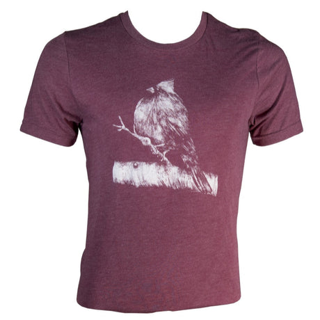 JCS Wildlife Maroon Cardinal Heather Shirt