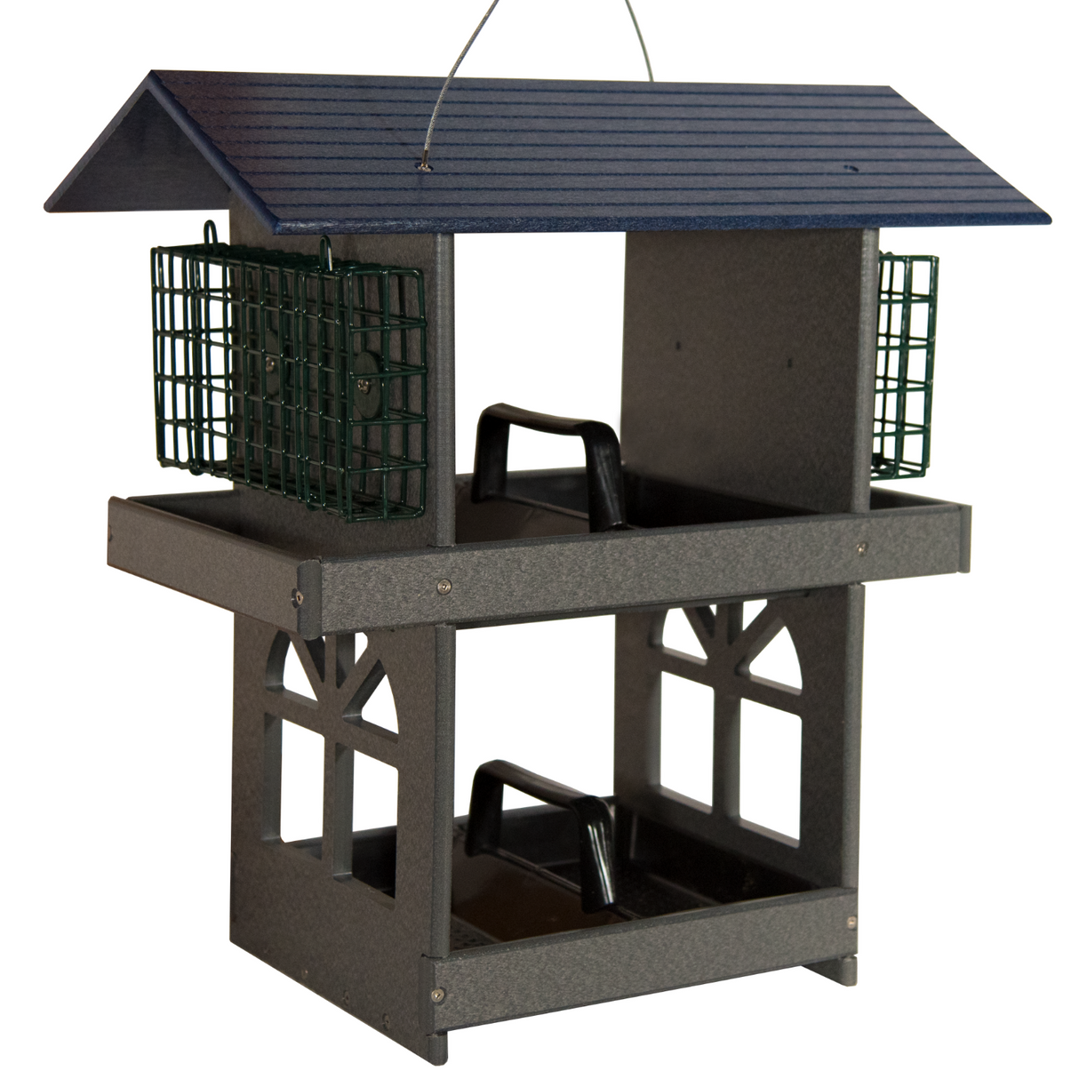 JCS Wildlife Double Fly Thru Bird Feeder with Suet Cages