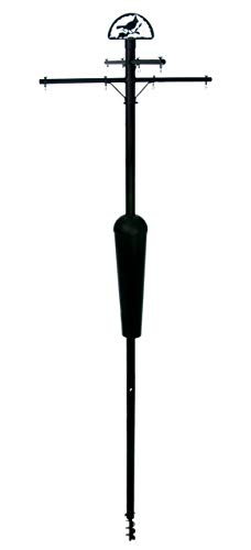 Squirrel Stopper Deluxe Squirrel Proof Bird Feeder Pole System with Baffle