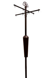 Squirrel Stopper Black Deluxe Squirrel Proof Pole System with Baffle - Ultimate Bird Feeder Garden Pole - (Open Box)