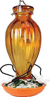 Audubon Orange Fluted Glass Oriole Feeder w/ Printed Base 20 oz NA09