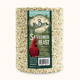 Mr. Bird Safflower Feast Large Wild Bird Seed Cylinder 5 lbs. (1, 2, 4 and 6 Packs)