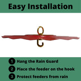 JCS Wildlife 9.5" Rain Guard - Hammered Metal Texture