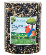 JCS Wildlife Wild Bird Blend Premium Bird Seed Large Cylinder, 3.75 lb