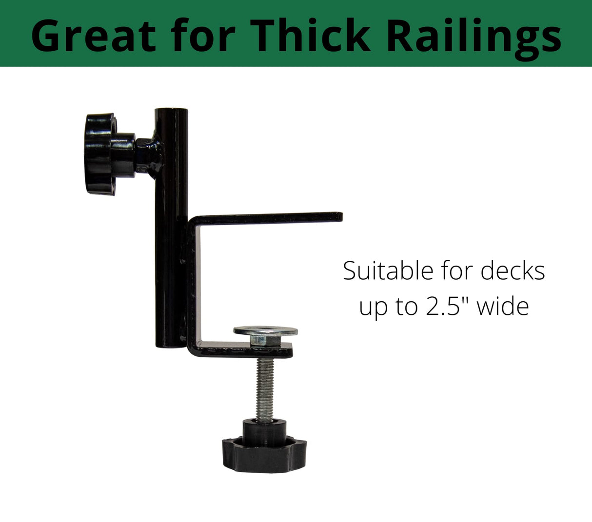 JCS Wildlife Deck Hook with Deck Clamp - Available in 42-Inch and 48-Inch Sizes!