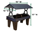 JCS Wildlife Large Ground Fly Thru Bird Feeder