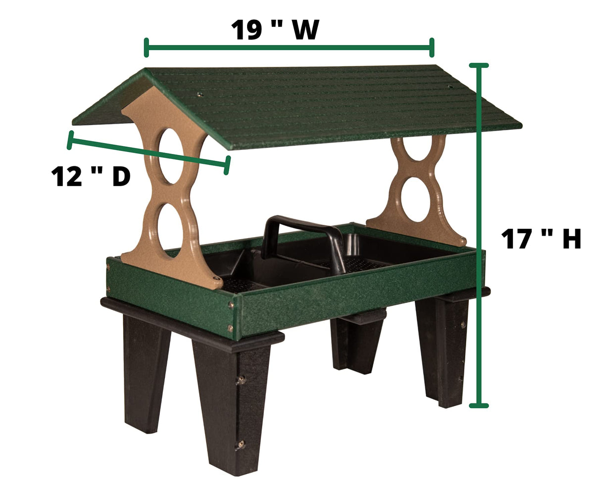 JCS Wildlife Large Ground Fly Thru Bird Feeder