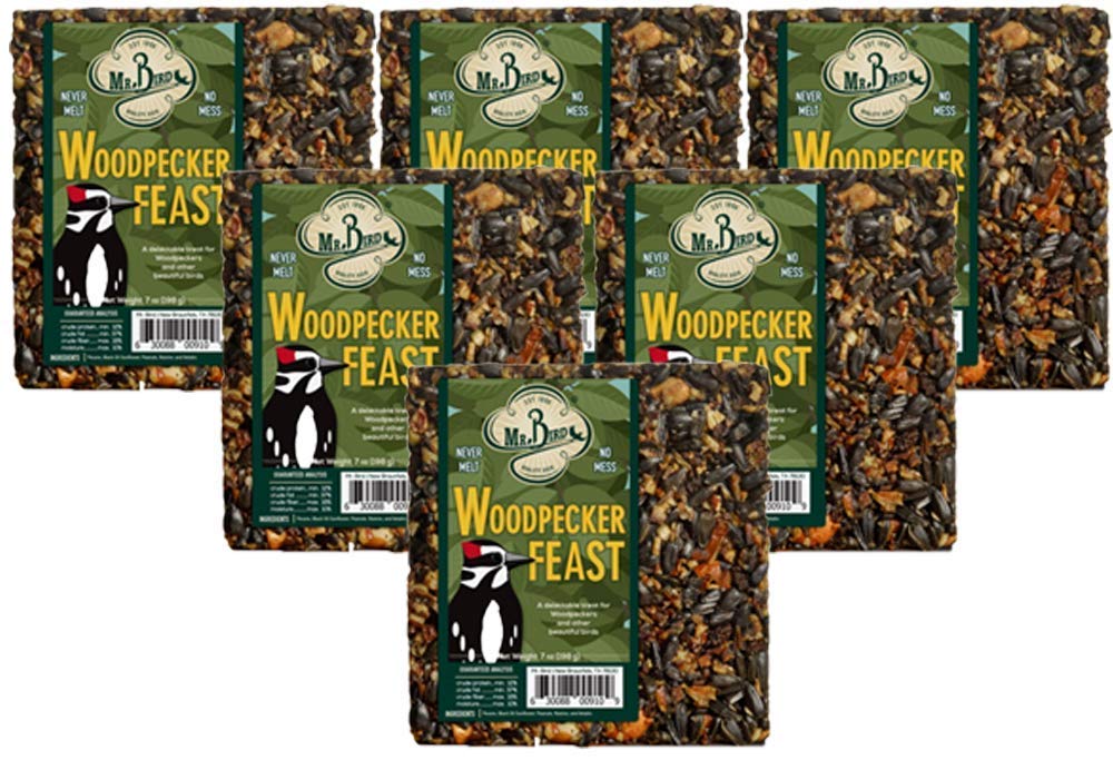 Mr. Bird Woodpecker Feast Small Wild Bird Seed Cake 8 oz.