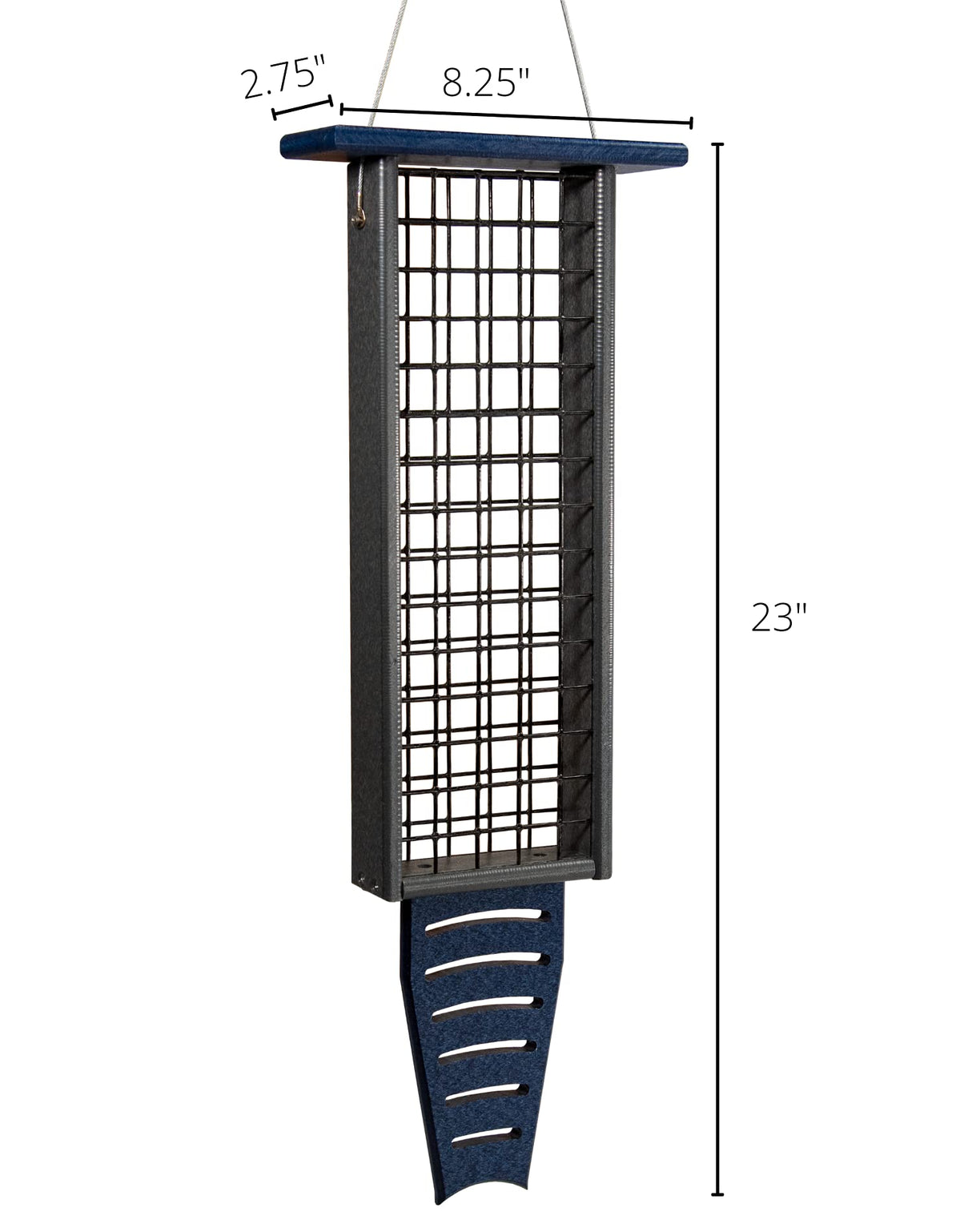 JCS Wildlife Triple Recycled Suet Feeder with Tail Prop