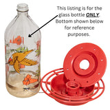 Best-1 Rufous Art Hummingbird Feeder, Glass Bottle, 32 oz (Bottle Only)