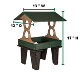 JCS Wildlife Medium Ground Fly Thru Bird Feeder