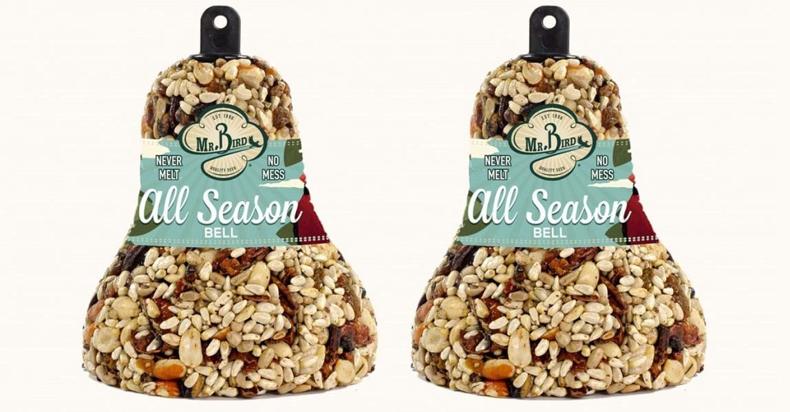 Mr. Bird All Season Fruit & Nut Wild Bird Seed Bell 14 oz. (2, 4 and 6 Packs)