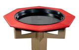 JCS Wildlife Poly Lumber Tan Pedestal Garden Bird Bath