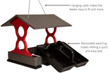 JCS Wildlife Medium Poly Fly Thru Platform Bird Feeder